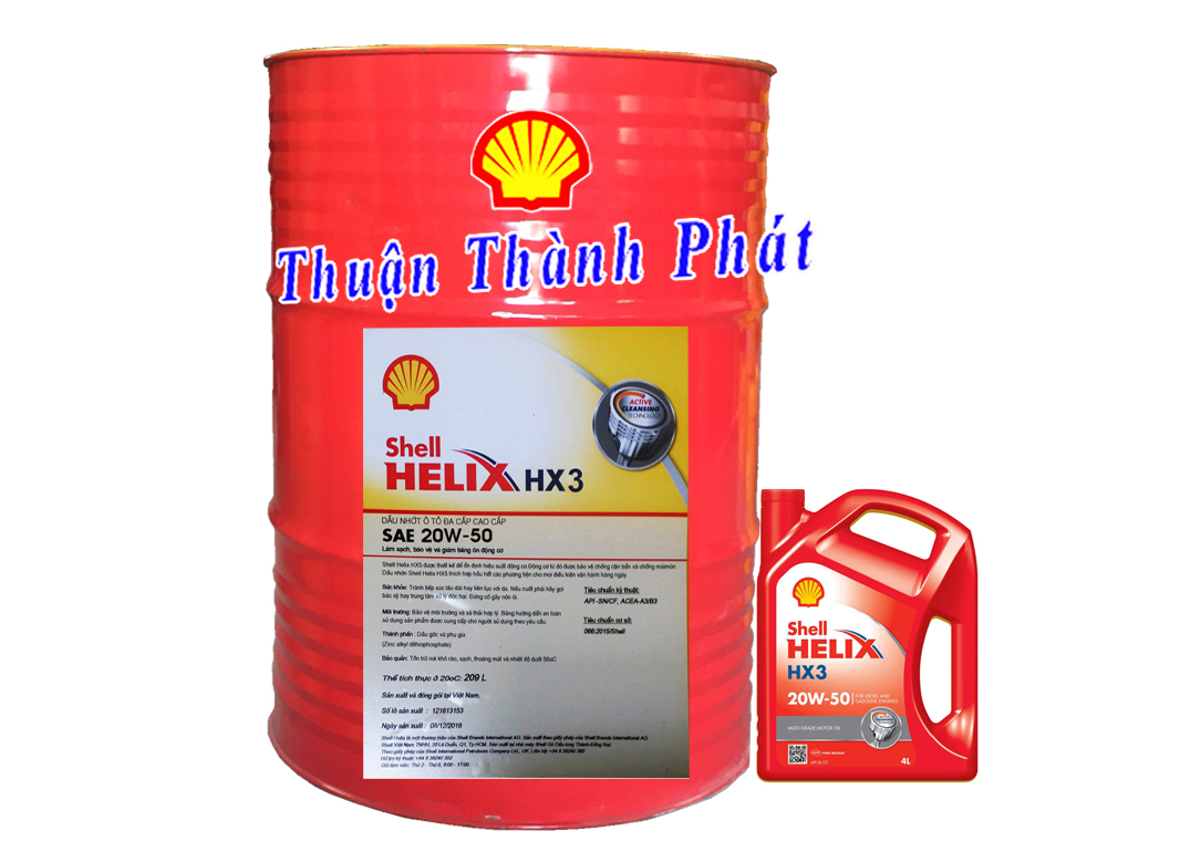 Xem chi tiết Helix HX3 20W-50 Phuy, Bình 4L